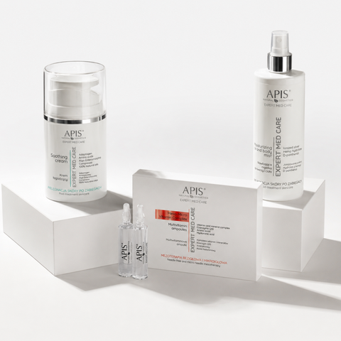 Kit complet Expert Med Care by Apis pentru regenerare si calmare post-tratament