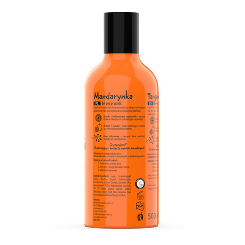Gel de dus Fruit Shot cu mandarine, 500 ml