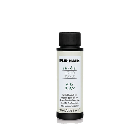 Toner profesional pentru par Pur Hair Shades nuanta blond foarte deschis cenusiu irizat 9.12/9AV, 60 ml