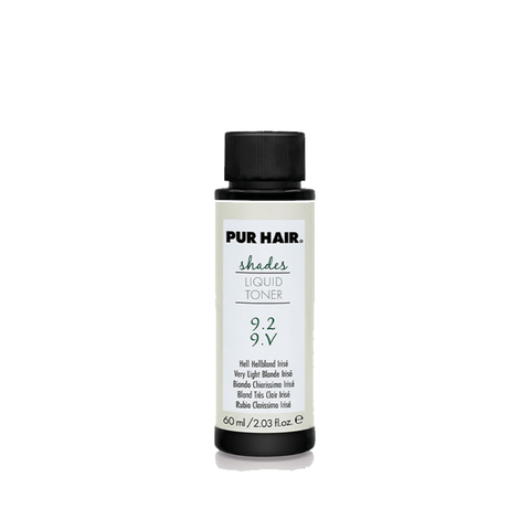 Toner profesional pentru par Pur Hair Shades nuanta blond foarte deschis irizat 9.2/9V, 60 ml