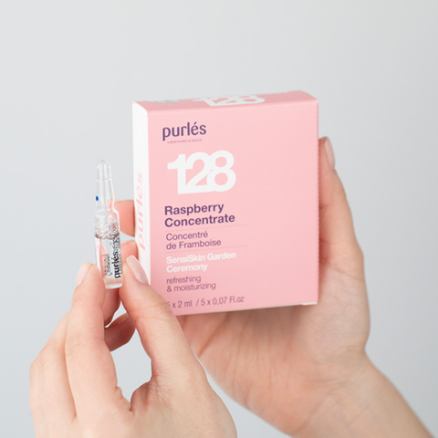 Purles 128 Fiole cu Zmeura SensiSkin, 5x2 ml