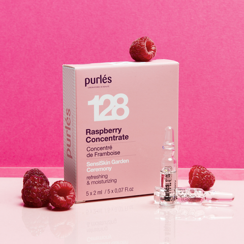 Purles 128 Fiole cu Zmeura SensiSkin, 5x2 ml