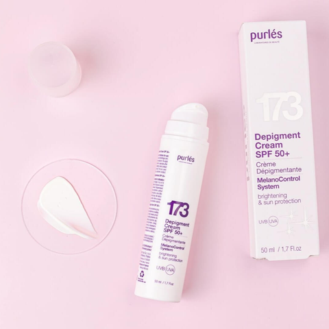 Purles 173 Crema Depigmentanta SPF 50+ Melano Control, 50 ml