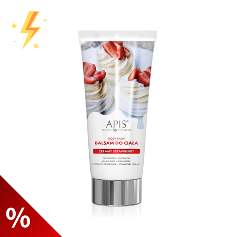 Balsam hidratant pentru corp Creamy Strawberry, 200 ml (lichidare)