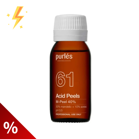 Purles 61 M-Peel 40% cu pH 3.5 (Mandelic 30%, Azelaic 10%), 100 ml (lichidare)