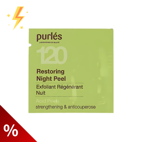 Mostra monodoza Purles 120 - peeling de noapte de intretinere, 2 ml (lichidare)