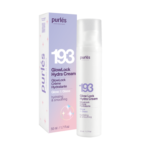 Purles 193 Crema hidratanta GlowLock cu efect de "glass skin", 50 ml
