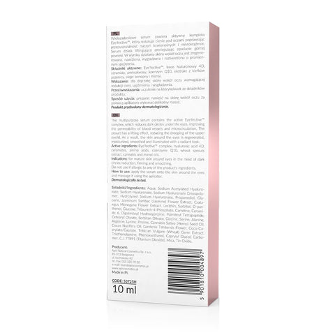 Serum anticearcan de fermitate si antirid pentru ochi cu roll-on de masaj, 10 ml