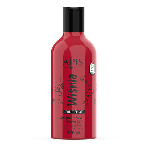 Gel de dus Fruit Shot cu cirese, 500 ml