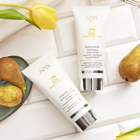 Kit complet Hydro Evolution by Apis cu pere si rubarba pentru hidratare intensa