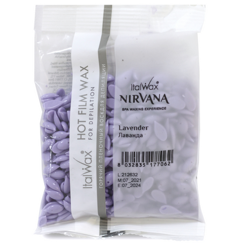 Ceara elastica profesionala granule Italwax FILM NIRVANA cu lavanda, 100 g